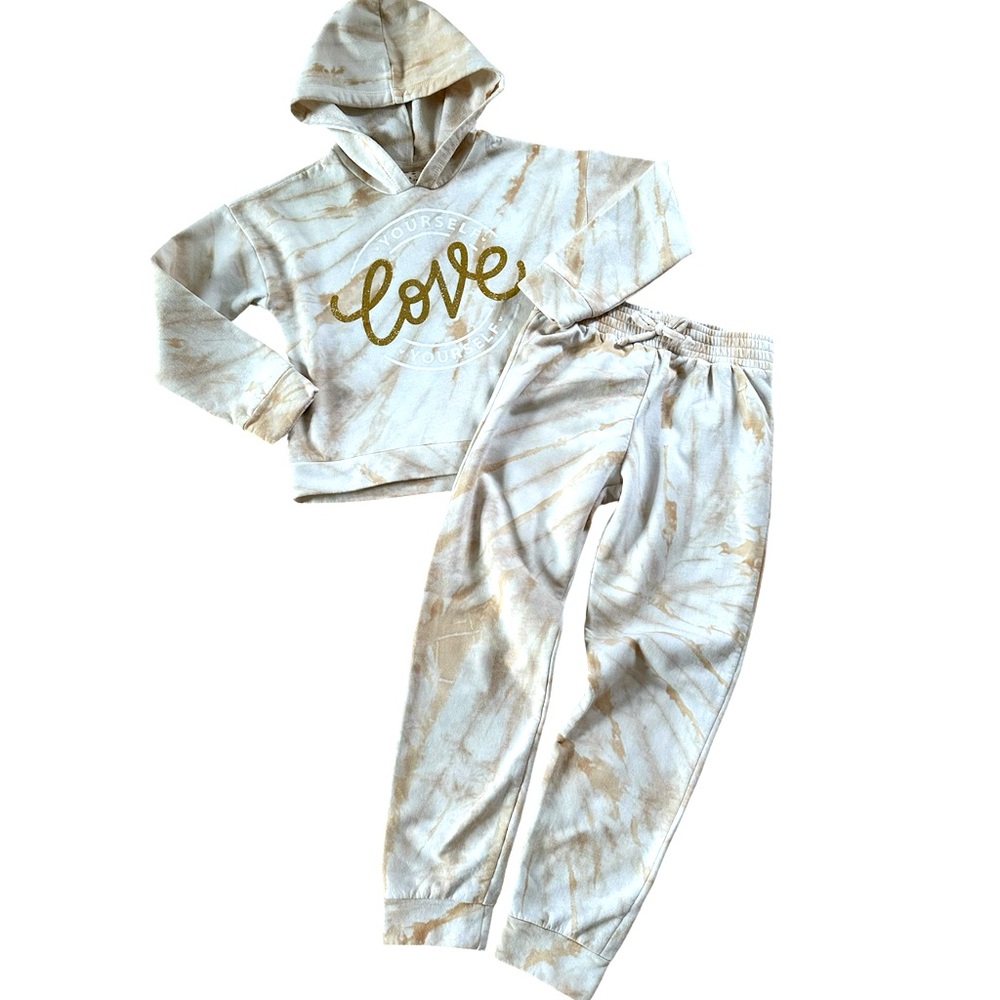 LIKE NEW Belle du Jour Marbled Hoodie set